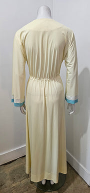 Vintage 70's Yellow Stripe Maxi Belted Tunic Maxi by Vanity Fair