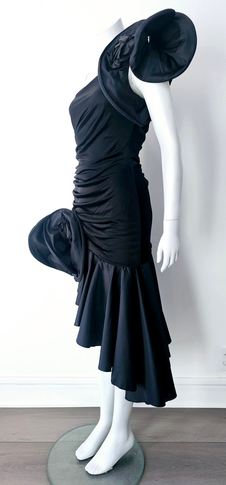 Vintage 80s One Shoulder Avant Garde Wiggle Cocktail Dress STORE242 Vintage 80s One Shoulder Avant Garde Wiggle Cocktail Dress STORE242