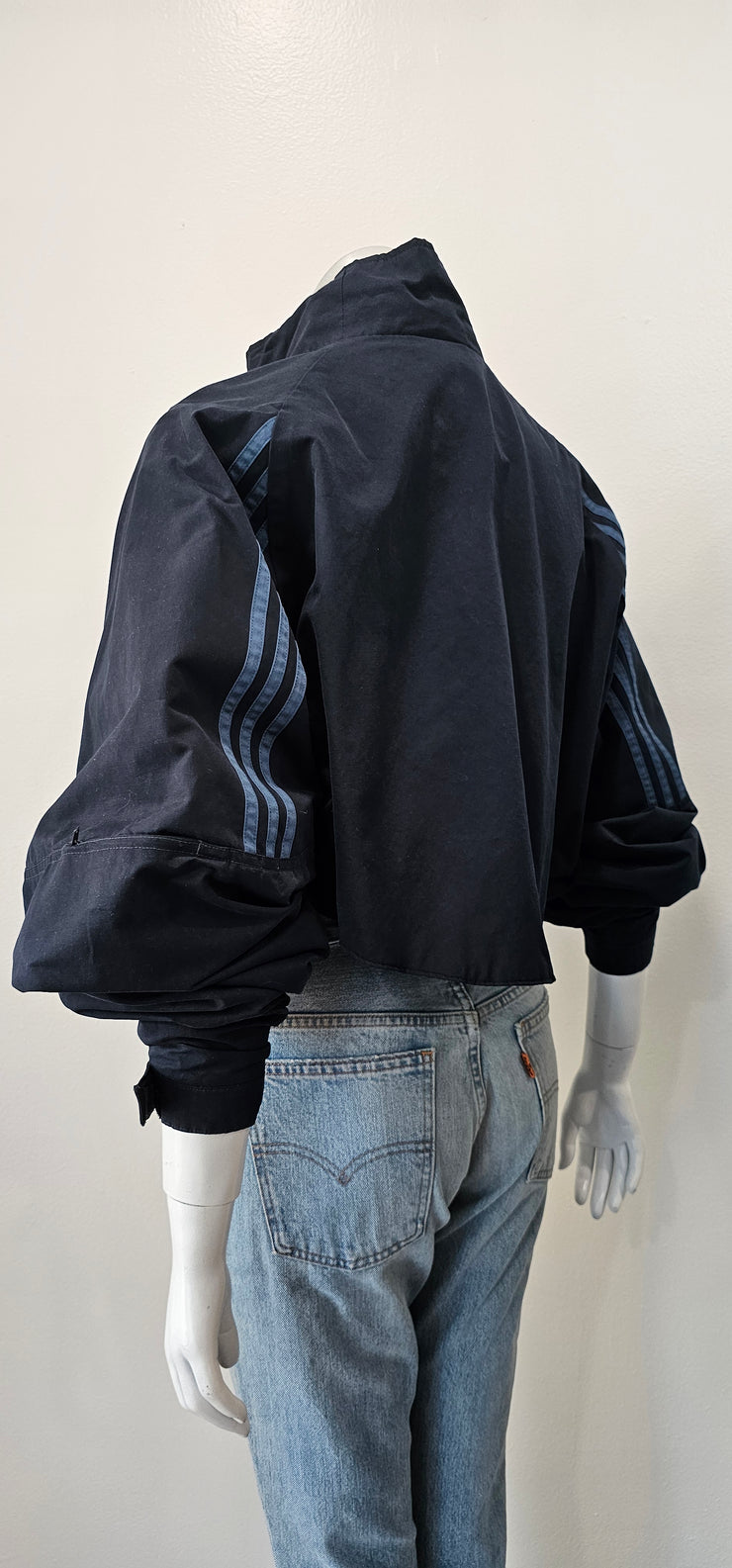 Vintage Upcycled 90s Boyfriend Adidas Cropped Jacket