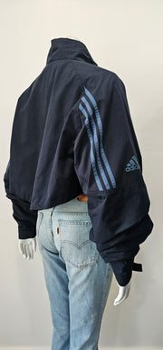 Vintage Upcycled 90s Boyfriend Adidas Cropped Jacket