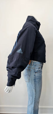 Vintage Upcycled 90s Boyfriend Adidas Cropped Jacket