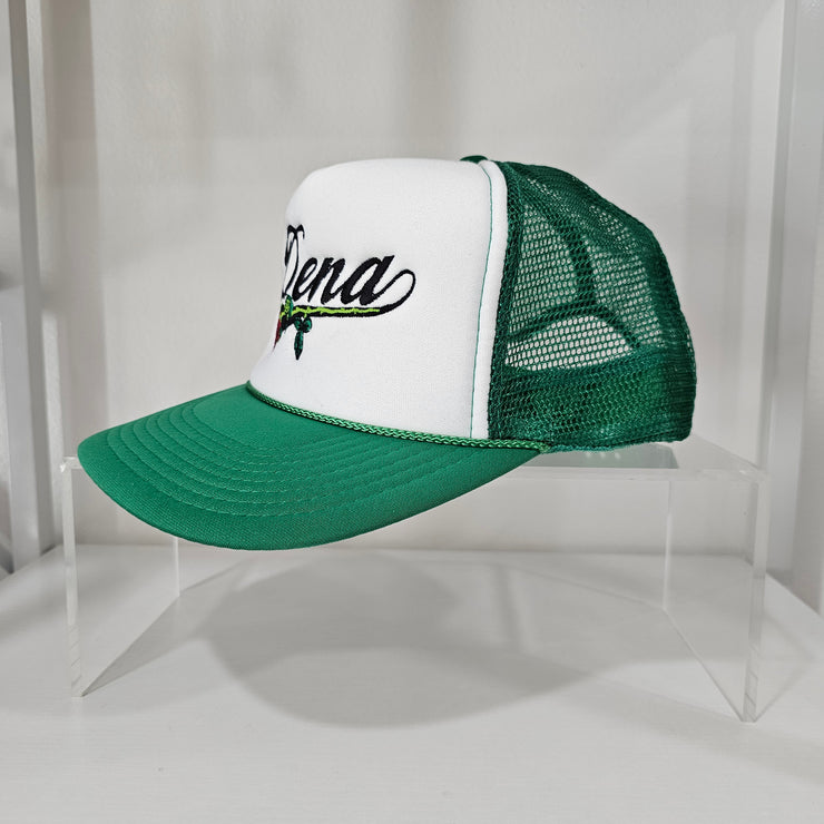 Green White DENA Snapback