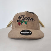 Khaki Corduroy DENA Snapback