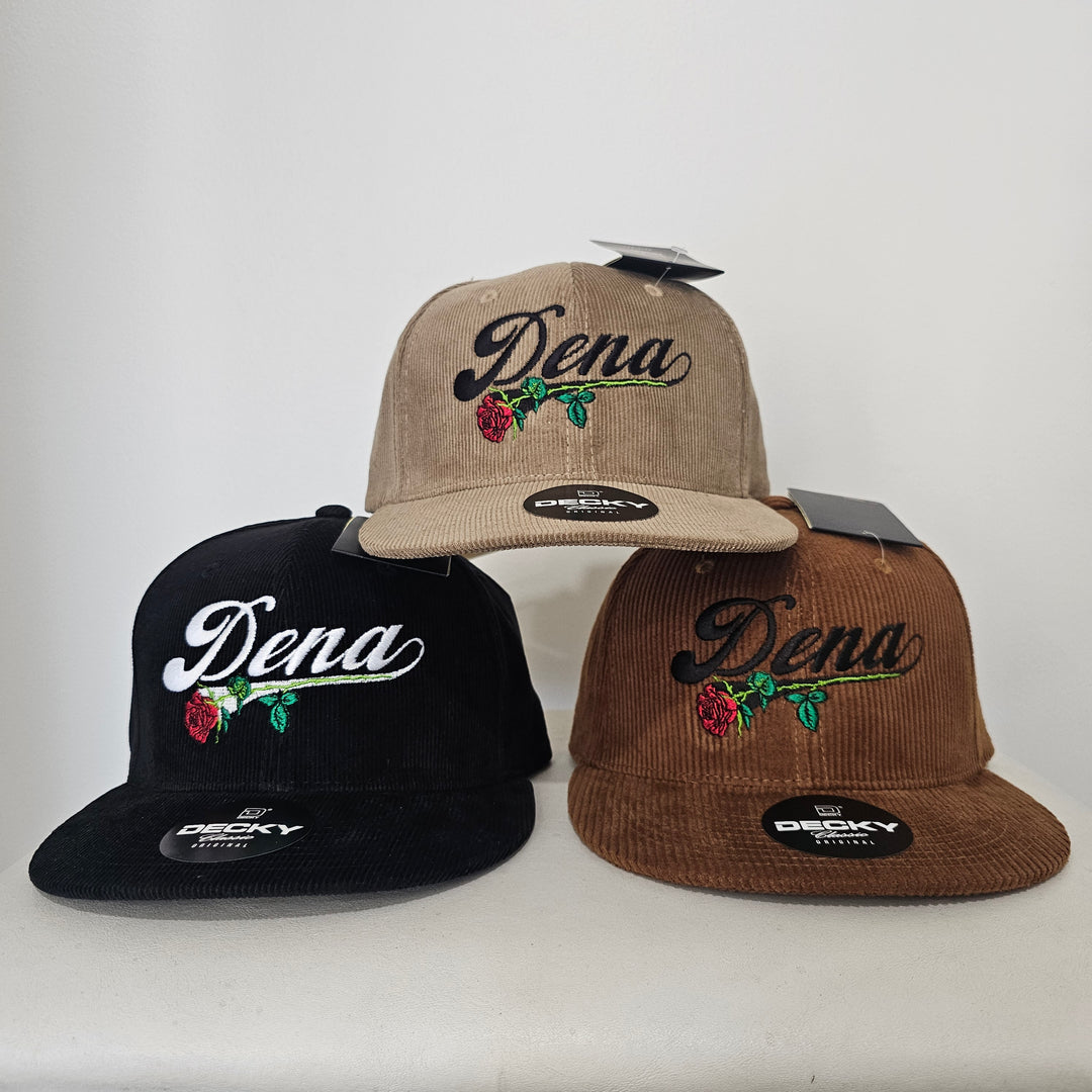 DECKY 231-KHA Low Profile Corduroy Cap – Khaki Adjustable Buckle Hat