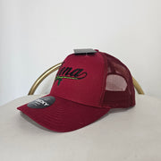 Cranberry Mesh DENA Snapback