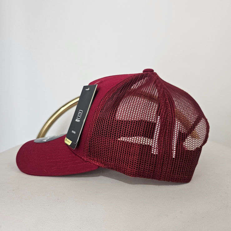 Cranberry Mesh DENA Snapback