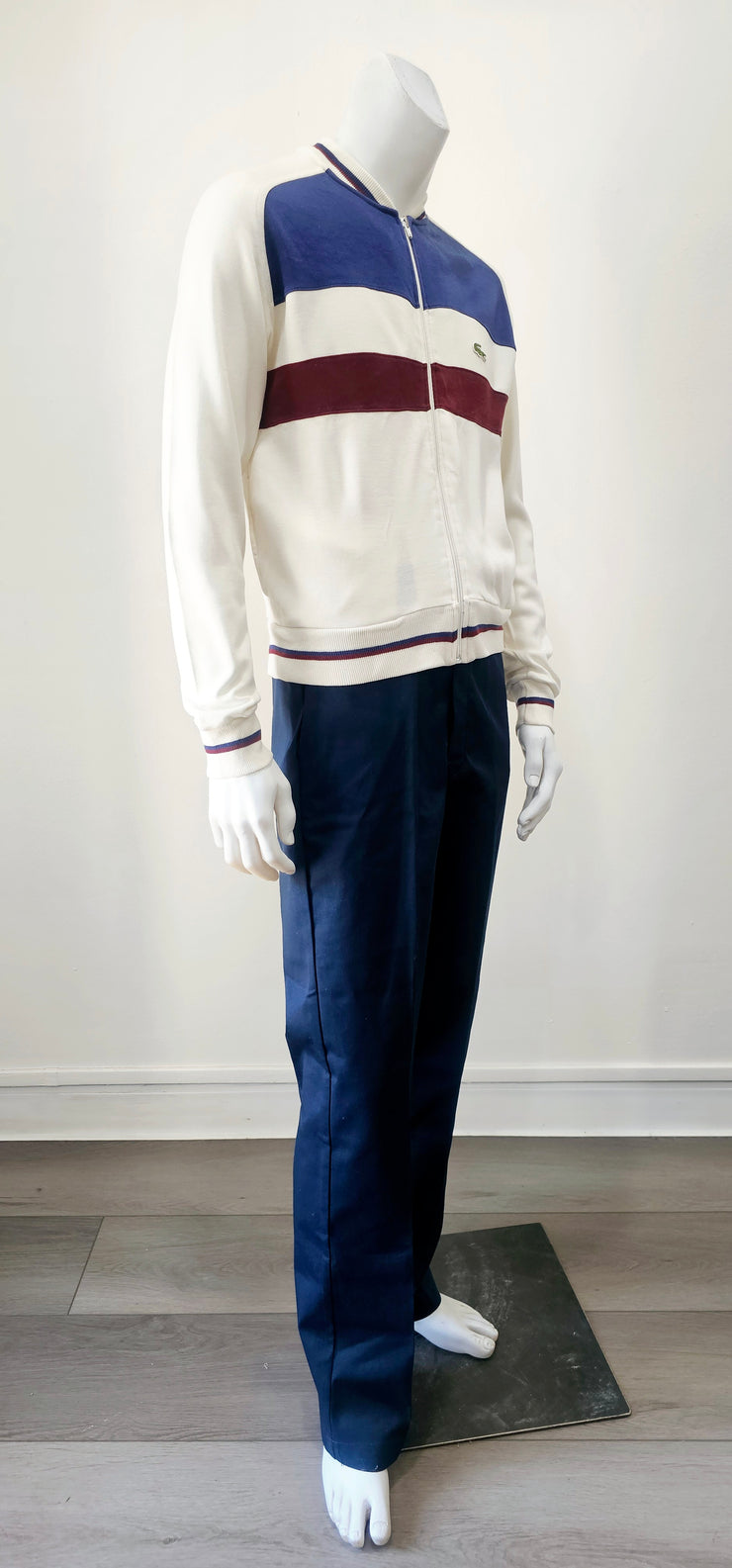 Vintage 70s Lacoste Izod Stripe Tennis Jacket