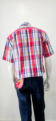 Vintage 90s/00s Izod Madras Button Front Men's Shirt