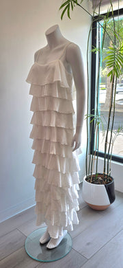 Pepe Bonett Ibiza Spain Layered Tiered Wedding Dress