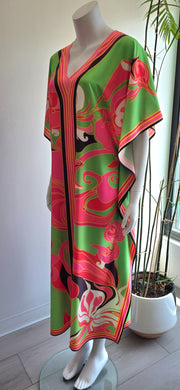 Pre-Loved 70's Inspired California Style Boho Hippy Abstract Caftan Lounger