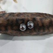 Leopard Faux Crossbody Clutch Purse