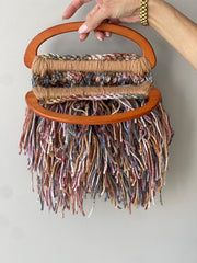 Zoe Handmade Boho Crochet Fringe Purse