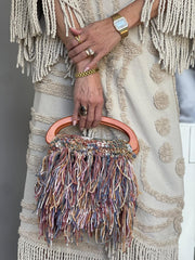 Zoe Handmade Boho Crochet Fringe Purse