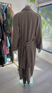 Vintage 90's Minimalist Sleek Duster Jacket Trench Coat