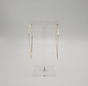 Diamond Geo Wire Earrings Gold / Silver