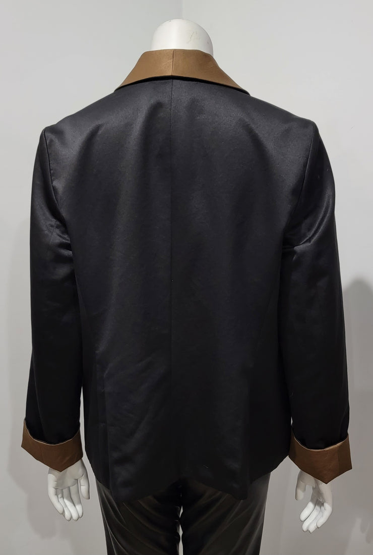 Vintage 90’s Sleek Black Cocktail Blazer Jacket by Kasper