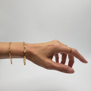 14K Gold Filled Large Link Bracelet 7"